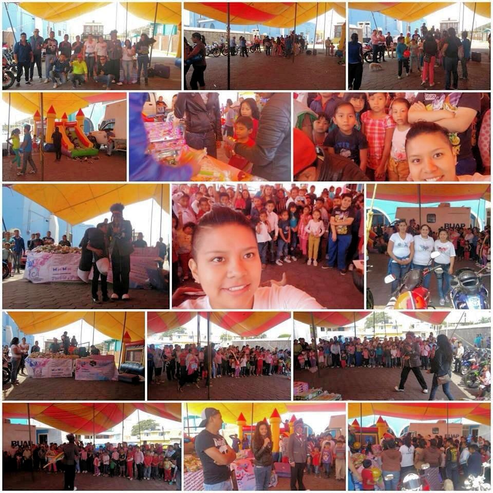 fiesta para niños patrocinada por MISS ECA Puebla